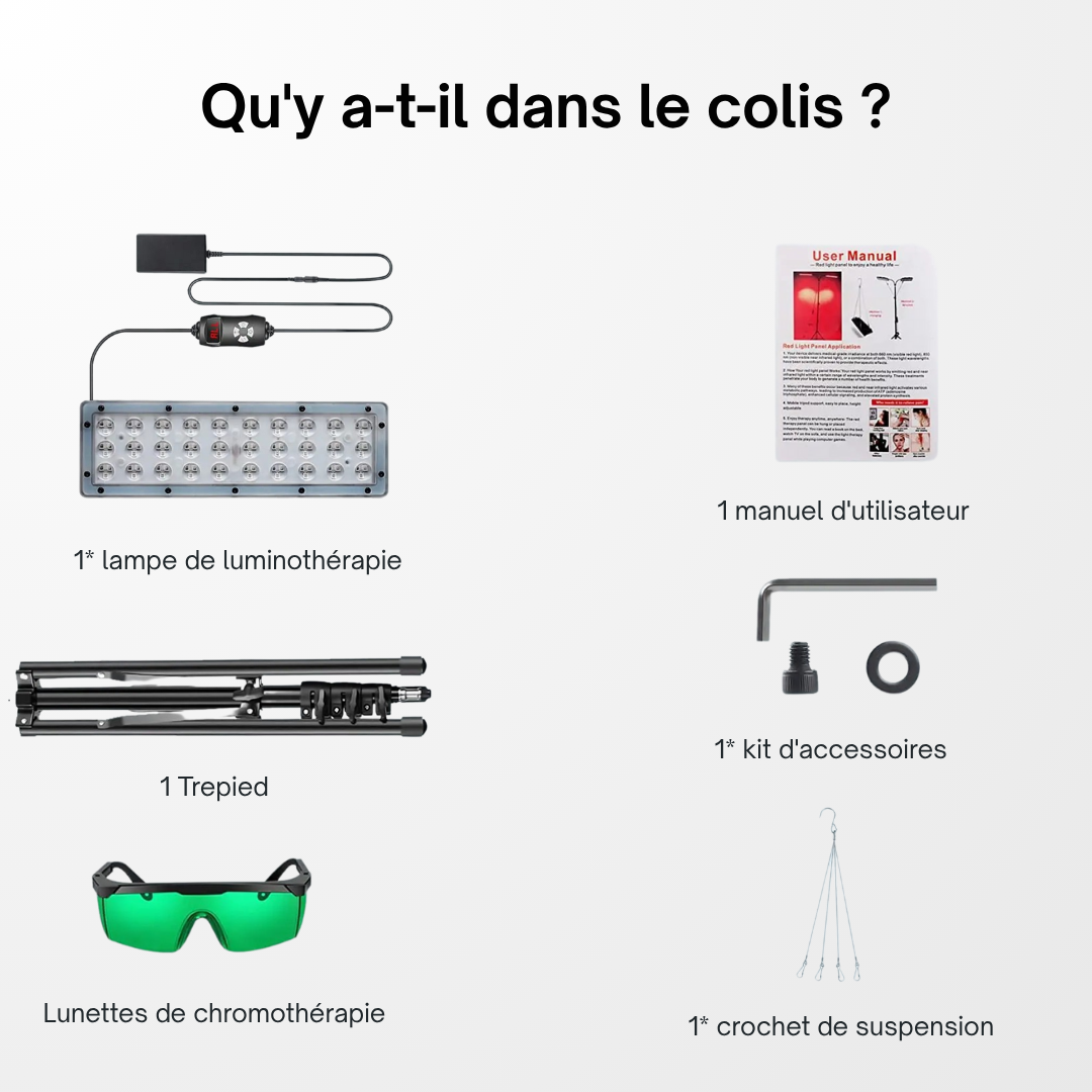 REDVIBE PRO™ - Lampe de thérapie par lumière rouge