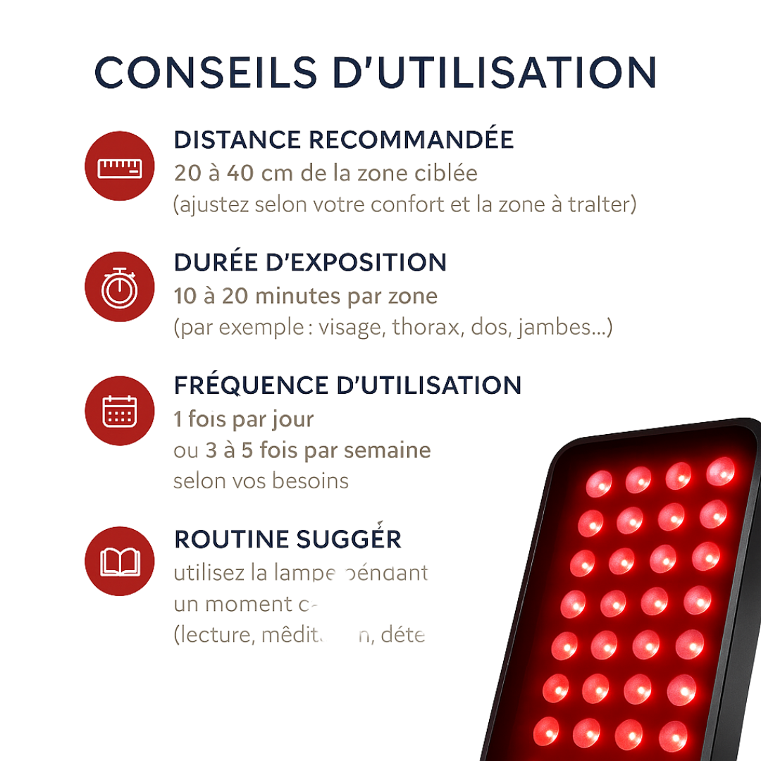 REDVIBE PRO™ - Lampe de thérapie par lumière rouge